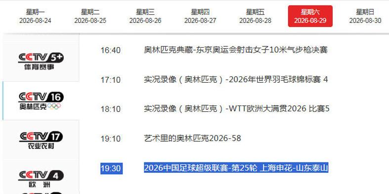 CCTV16直播申花VS泰山！双方门将存在隐患，谢文能正好轮休，足协杯大战海港